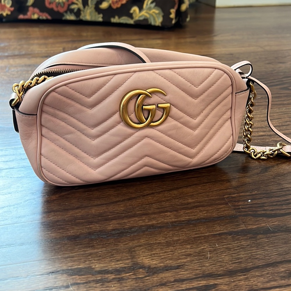 GG Marmont small matelassé shoulder bag